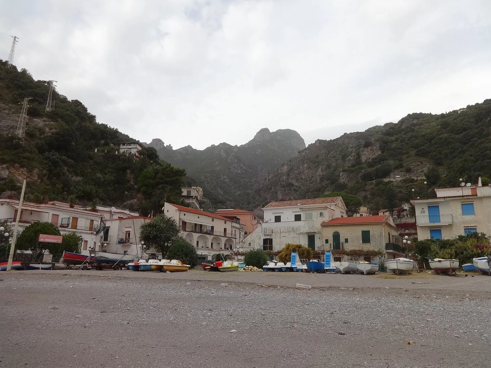 La spiaggia di Erchie, frazione di Maiori